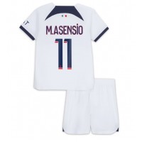 Paris Saint-Germain Marco Asensio #11 Vieras Peliasu Lasten 2023-24 Lyhythihainen (+ Lyhyet housut)